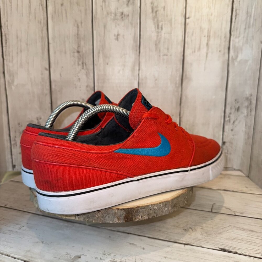 Nike SB Zoom Stefan Janoski Men's Size 10 Red Canvas Sneakers Shoes 615957-640 - Picture 5 of 7